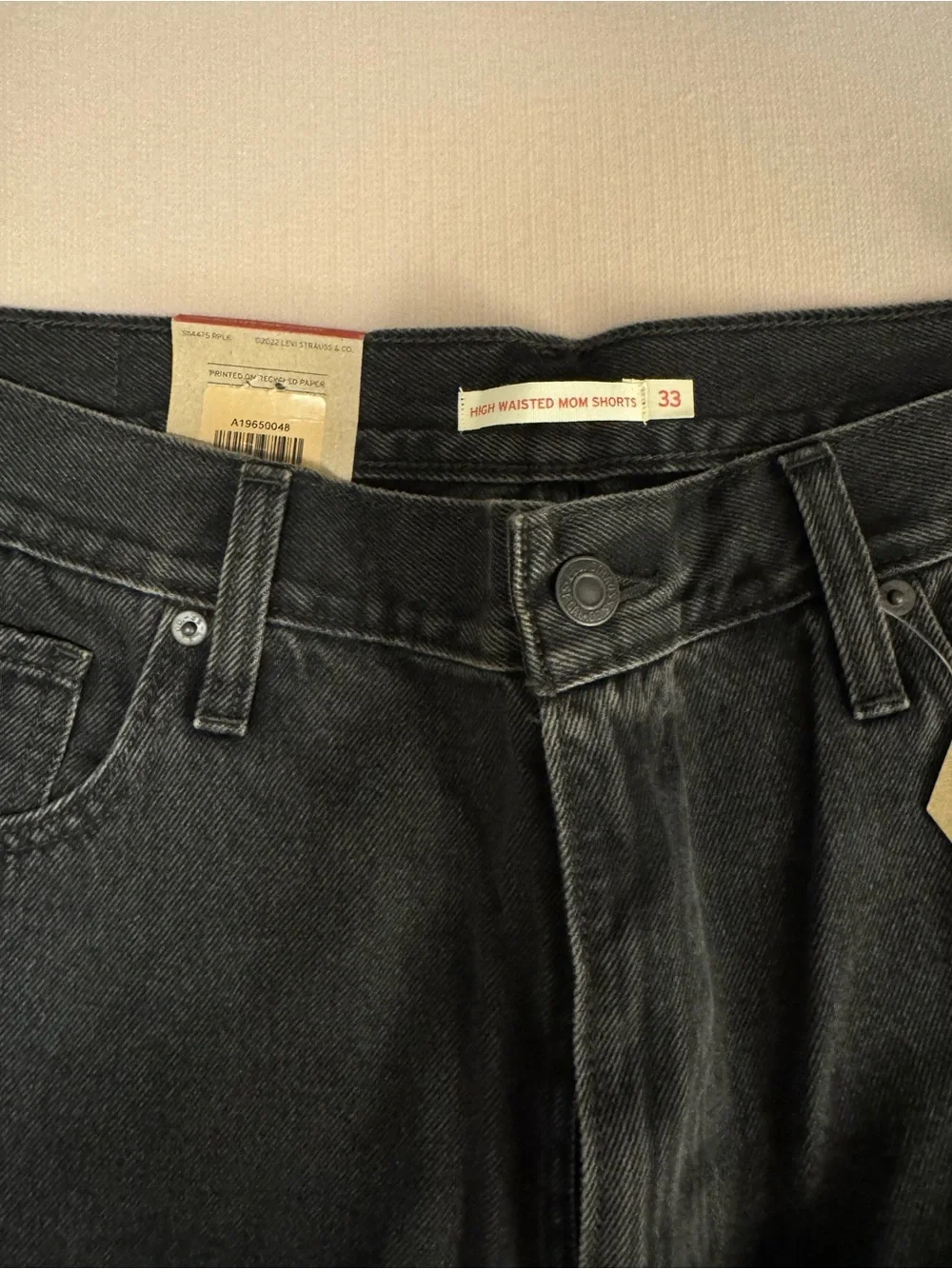 Levi's Black Men's Relaxed Denim Shorts